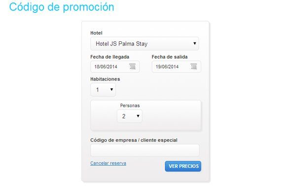 Código de promoción JS Hoteles